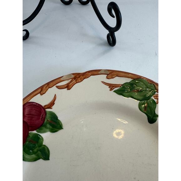 Franciscan Apple Dinner Plates England Earthenware Set Of 4 (2 Chipped) - Picture 7 of 11